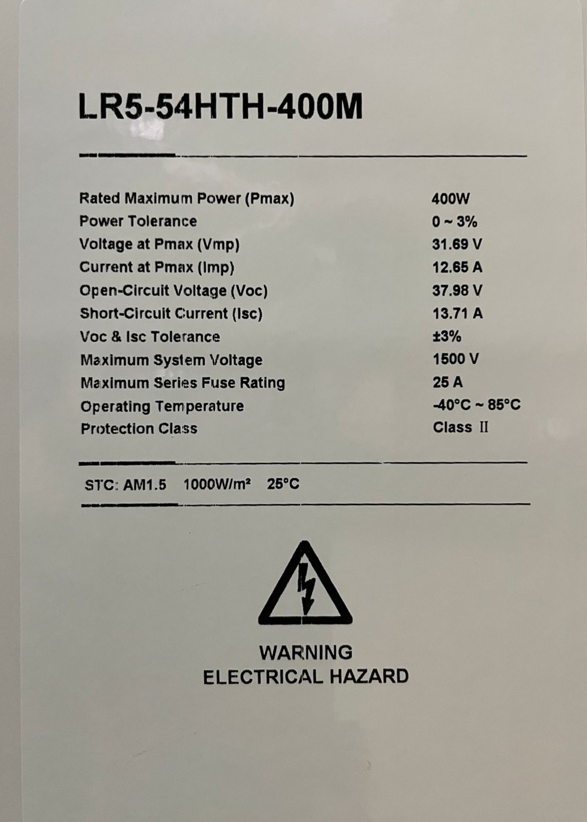 PANEL SOLAR 400W MONOCRISTALINO