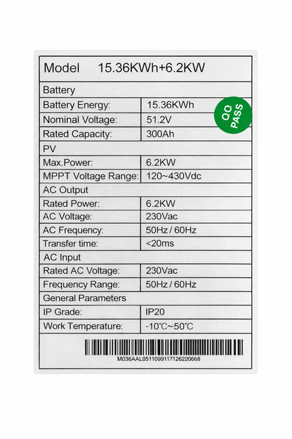 ROLLER IN ONE 6,2Kw 15,34Kwh