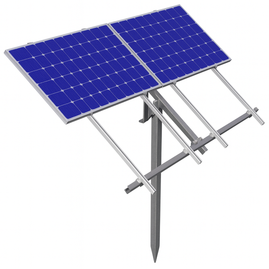 SOPORTE METALICO PARA 3 PANELES  GALVANIZADO