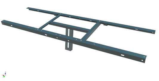 SOPORTE METALICO PARA 2  PANELES 330W GALVANIZADO