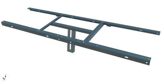 SOPORTE METALICO PARA 3  PANELES 550W GALVANIZADO